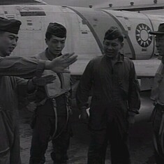 Late 50's Taiwan Air Force taken just after an air battle