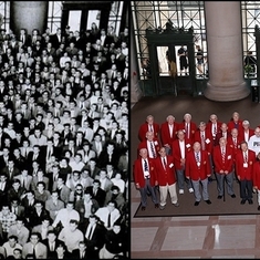 Life Magazine Photo of MIT Class, 1956 and 2016.  Fuhsi is in both photos.