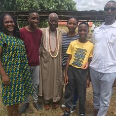 Here with Daddy and his family in Ogidi