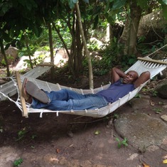Having a well deserved rest after Idanre Hills climb, May 2015 - Good Night & Rest In Peace until we meet again Bro!!!!