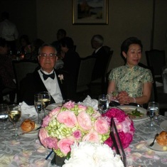 Father and mother of the bride at the Chin wedding in NY 5/25/2012