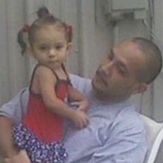 Gabe with his beautiful daughter Asia whom he loved and adored so much