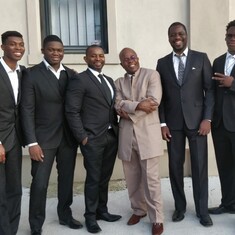 Gabriel Ayotunde's Clan after his Service of Songs in New York
