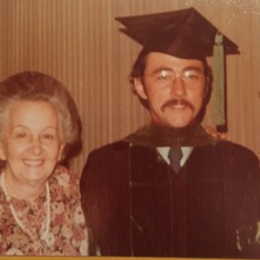 June 2, 1979 - PhD graduation (Gabe and mother Marina Restrepo de Hoyos)