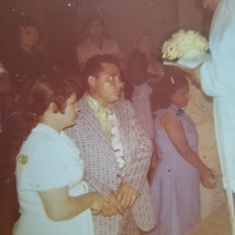 Dad and Moms wedding day.