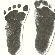 These little footprints are stamped on our heart forever.