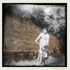 2 - Gail riding her bike in Georgetown - one of her favorite childhood pasttimes, circa 1940s