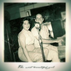 1 - Mom singing on contract with RCA Records - she played nightclubs through Georgetown and environs - Circa 1950s