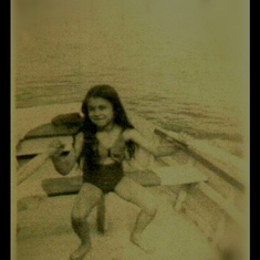 10 - Row Row Row your Boat, circa 1940s (Had a difficult time restoring this photo, it was difficult to even to see her!)