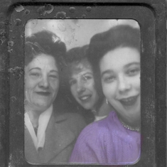 12 - Gail with her pals, Circa 1950s (Suspect one may be Katherine, a lifelong friend).