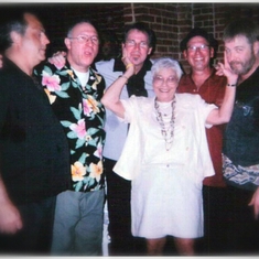 52 -  Mom loved live music and in her later years became huge fans of this band Flatfoot Sam and the Educated Fools.