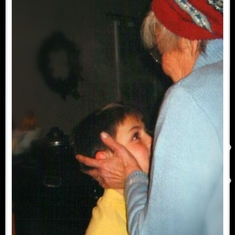 55 -  Pure Love: you can see Mammaw bathing her grandson Nic in her unconditional love and pride.