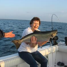 Mom and an awesome fish