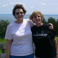 Gale and I at the Bay of Fundy, 2008