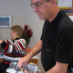 Making ravioli and Grandma's meat sauce for Thanksgiving dinner at Dune Acres (2008)