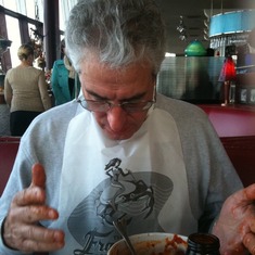 Dad eating Cioppino #4 (2009)