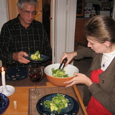 Christmas dinner at Amanda's apartment in San Francisco (2009)