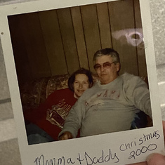 Dad and mom Christmas 2000 