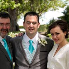 Dad, Me and Natalie on my Wedding day.
