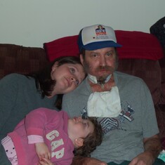 Gary with his daughter Crystal and granddaughter Gracie