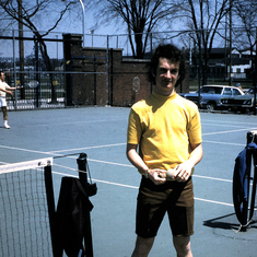Gary wasn't the best tennis player, but he knew how to dress for the game.