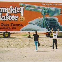 Butch built the famous pumpkin blasters~There was nothing he couldn't do!