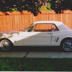 Amanda's 66 Mustang from her Amazing and wonderful Dad...
