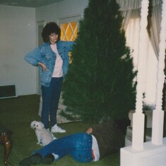 You always had to make sure the Christmas tree was perfectly straight...