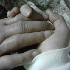 No one was going to keep me from holding your hand, Daddy. I love you.