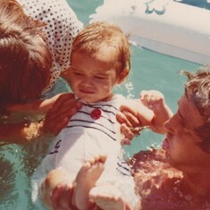 Swimming with my Daddy...