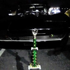 The winning trophy for Butch's 1963 split window Corvette Stingray ~ I registered her in your name and when they called out Butch we were so proud...