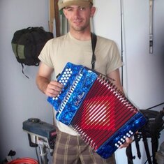 Lee and his accordian