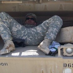 A Tankers place to sleep when out in the field