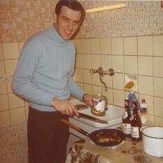 dad cooking in germany