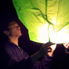 Nikolai launches a lantern for Gary