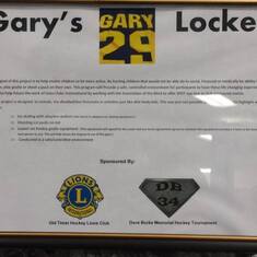 "Gary's Goalie Locker"