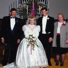 Mr. and Mrs. Gary W. Hall, Jr. (Stephanie Crawford)  Mr.  Gary Hall Sr. and Mrs. Vondarene Belcher (our Mom and Dad)