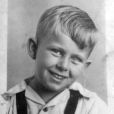 Gary as a child