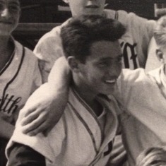 Austin High school friend Fred shared Dad's younger baseball days. 1953 (14 years old)