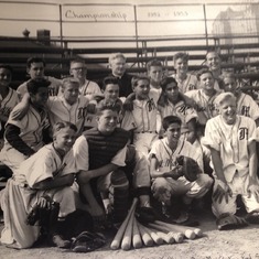 Photo shared by Fred, dads Austin high school friend. 1953 City baseball championship.