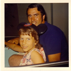 Dad (with sideburns :) with Terri at Disneyland