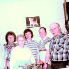 Tom, Dorothy, Grandma Wambeke, Bonnie & Ed Laleman, Gaston.