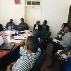 Data Management training during Tanzania Site Visit, Sickle Cell Programme-MUHAS