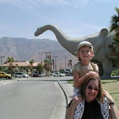 Every time we drove to Los Angeles, we stopped to take photos with the dinosaurs.