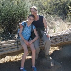 On a hike in Cave Creek, AZ, March 2010.