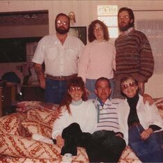 Gaye and Peter with his family in Georgia.  Long ago. 