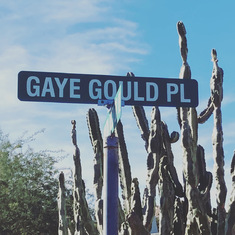 A street sign was placed in the Heritage Heights community in remembrance of Gaye and as a thank you for the work she put into the HOA Board for many years.