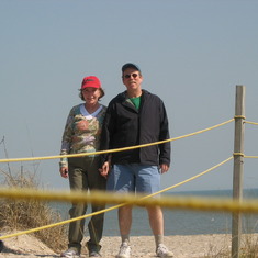 Pup tent campers on the beach Edisto Island 2005