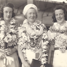 Anette Clear (Ruth Barbour's sister)  and her daughters, Dot and Marge