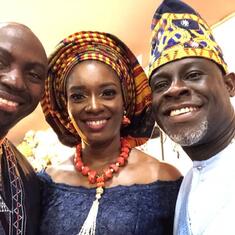 Gboyega and Eno Atoyebi with Femi Banigbe